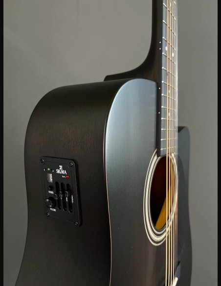 Sigma SE DMCE Black Dreadnought Cutaway