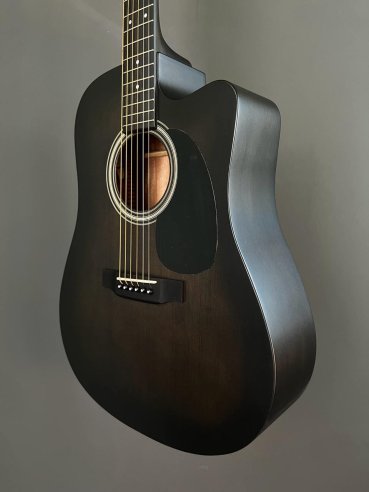 Sigma SE DMCE Black Dreadnought Cutaway