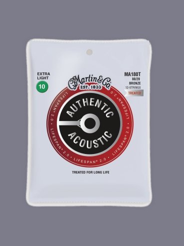 Martin MA180T Treat 80/20 Bronze 12 Strings Muta Corde Chitarra Folk