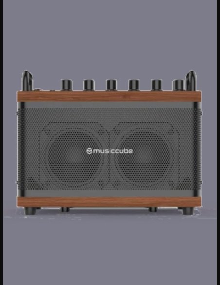 Music Cube Tiny Box D2 Oak Brown 50 W Multi Functional PA