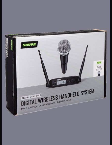Shure GLXD24 SM58  Radiomicrofono