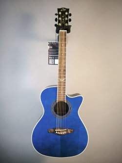 Eko NXT A100CE See Through Blue Chitarra Folk Elettrificata 2