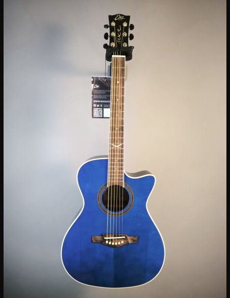 Eko NXT A100CE See Through Blue Chitarra Folk Elettrificata