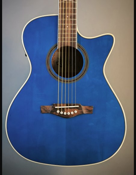 Eko NXT A100CE See Through Blue Chitarra Folk Elettrificata