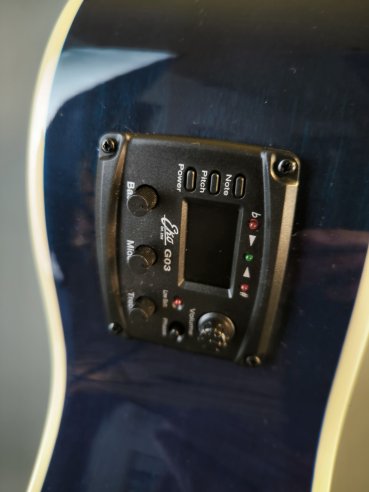 Eko NXT A100CE See Through Blue Chitarra Folk Elettrificata