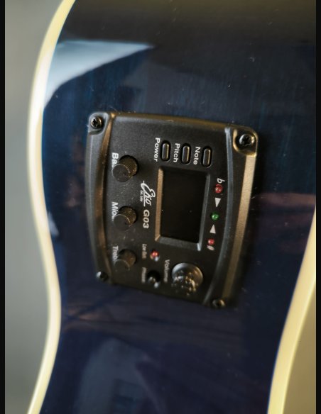 Eko NXT A100CE See Through Blue Chitarra Folk Elettrificata