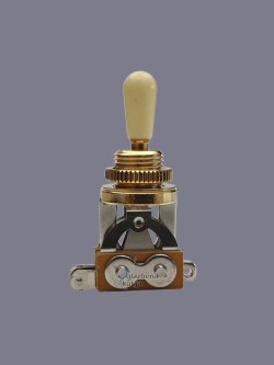Parts Planet BTG GD IV Selettore 3 Posizioni tipo Gibson Dorato Pomello Crema