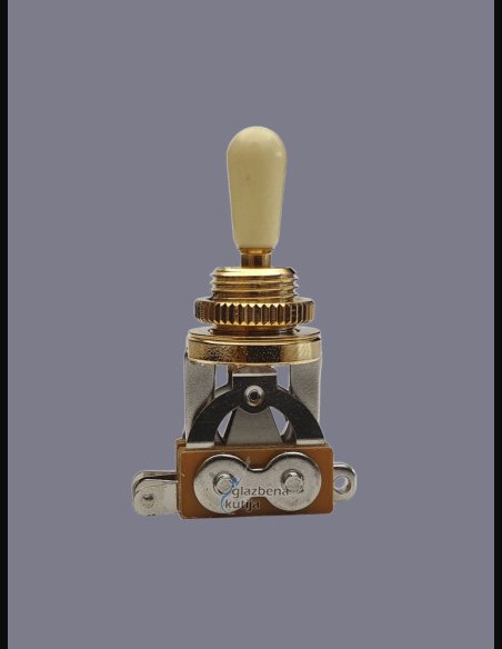Parts Planet BTG GD IV Selettore 3 Posizioni tipo Gibson Dorato Pomello Crema