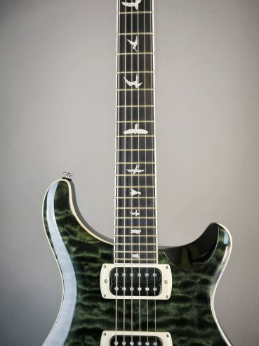 PRS SE Custom 24 Quilt Teal Black SN:CTIH044056