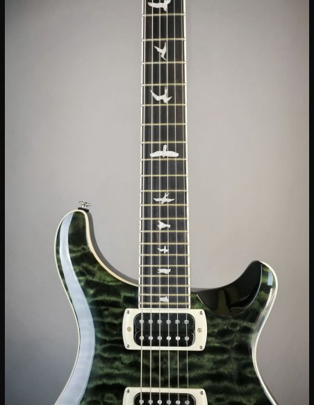 PRS SE Custom 24 Quilt Teal Black SN:CTIH044056