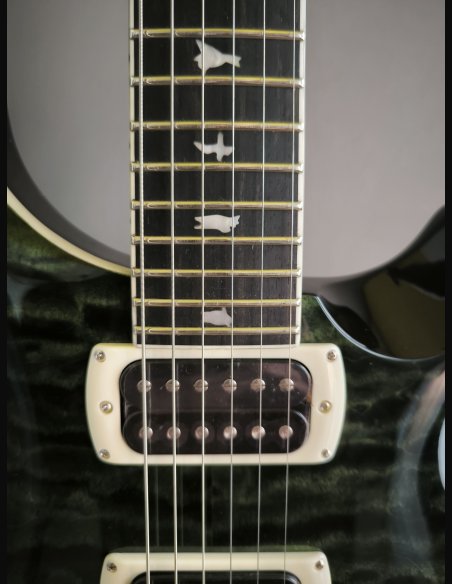 PRS SE Custom 24 Quilt Teal Black SN:CTIH044056