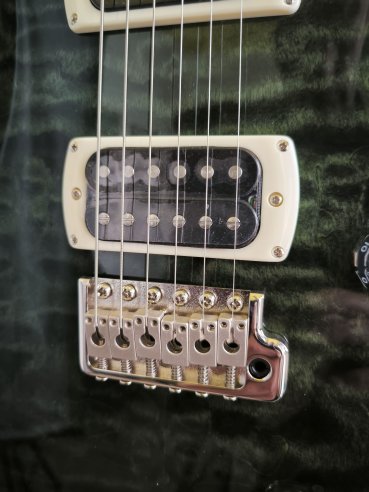 PRS SE Custom 24 Quilt Teal Black SN:CTIH044056