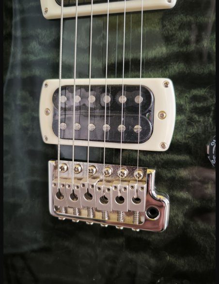 PRS SE Custom 24 Quilt Teal Black SN:CTIH044056