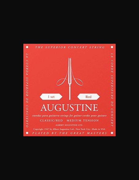 Augustine Classic Red Bass Medium Muta Corde Chitarra Classica