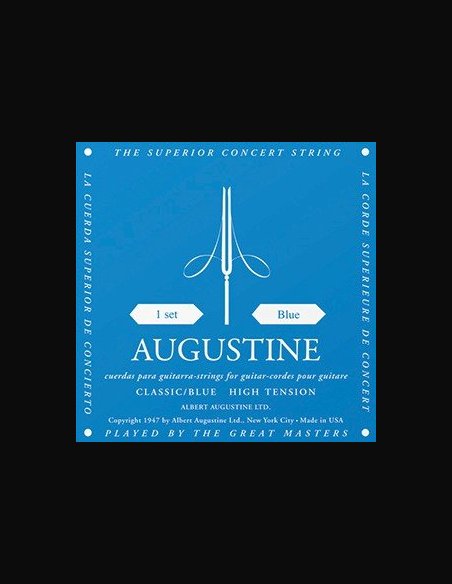 Augustine Classic Blue Bass High Tension Muta Corde Chitarra Classica