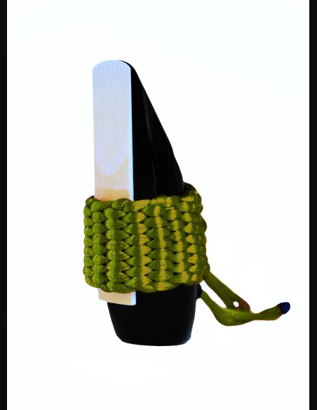 Bambù AS08 Olive Green Legatura Tela Sintetica Soprano Saxophone/ Eb Clarinet