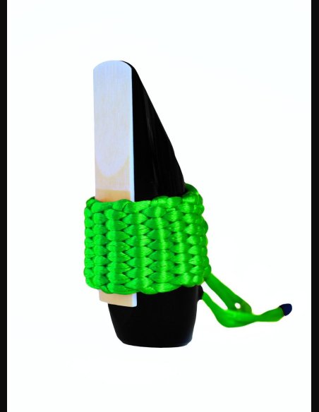 Bambù AS10 Bright Green Legatura Tela Sintetica Soprano Saxophone/ Eb Clarinet