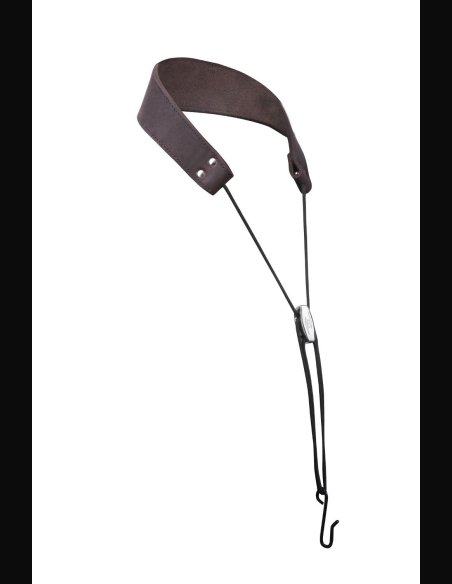 Bambù CRT02 Brown Neck Strap Double Leather Model Tenor Saxophone/Baritone Saxophone