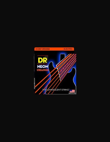 DR HI-DEF Neon Orange Muta Chitarra Elettrica 009-042