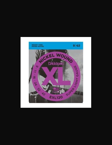 D'Addario EXL120 009-042 Muta Corde Chitarra Elettrica