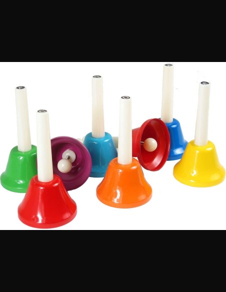 Master Music HB8-1 8 Campanelle Colorate Mano Do-Do