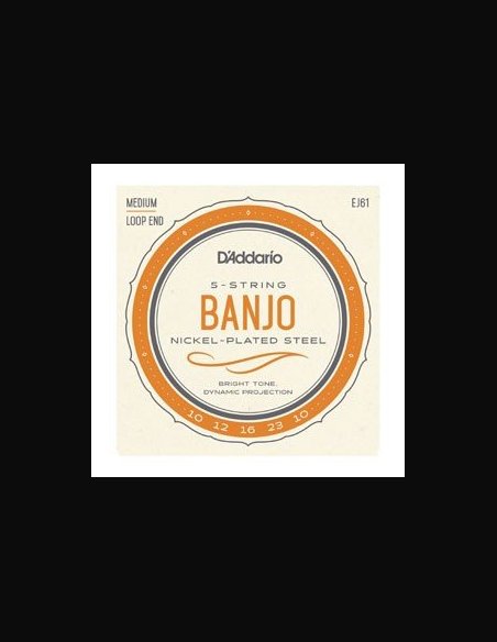 D'addario EJ61 Muta Banjo 5 Corde