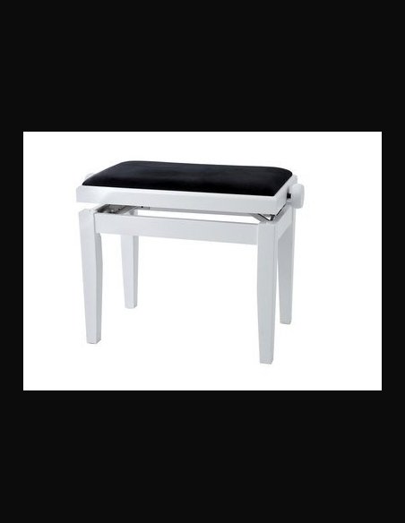 Gewa 130020 Panchetta Legno Tastiera/Pianoforte Bianco Satinato