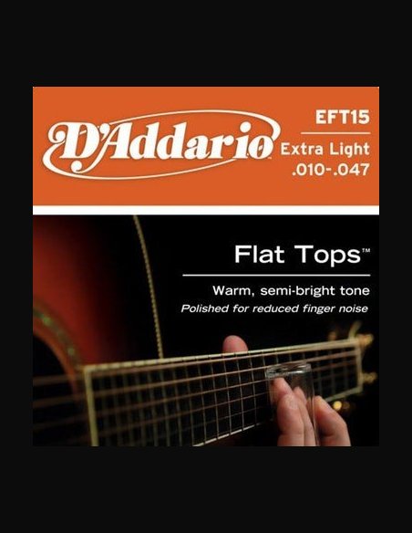 D'Addario EFT15 Muta Corde Chitarra Folk