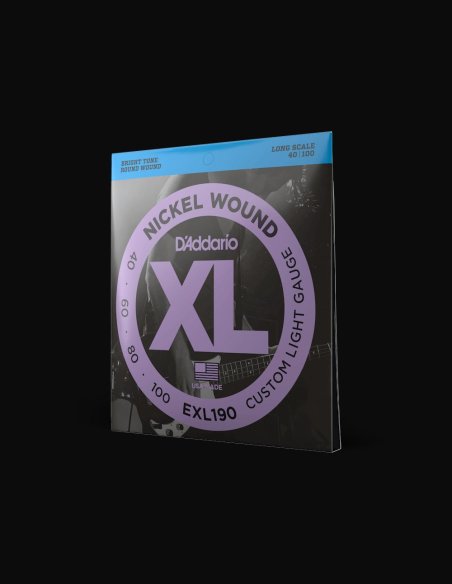 D'Addario EXL190 40-100 Muta Corde Basso Elettrico