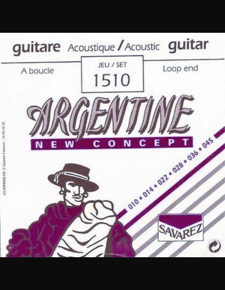 Savarez Argentine 1510 Set Extra Light Tension Muta Corde Chitarra  Manouche