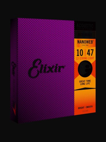 Elixir 11152 Bronze Nanoweb Muta 010 Chitarra Folk 12 Corde
