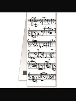 Vienna World Segnalibro Magnetico White Note Musicali
