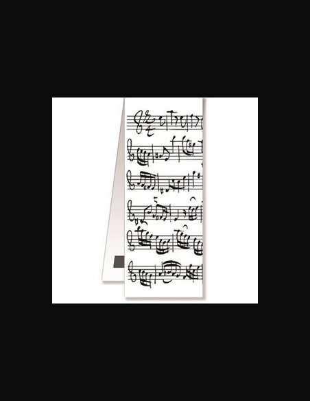 Vienna World Segnalibro Magnetico White Note Musicali