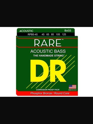 DR Rare RPB5-45 045-125 Muta 5 Corde Basso Acustico Phosphor Bronze