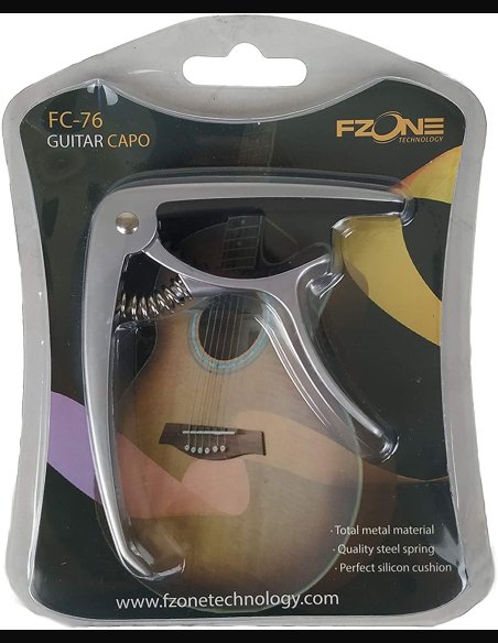 FZone FC-76 Capotasto Mobile Acustica/Elettrica Silver