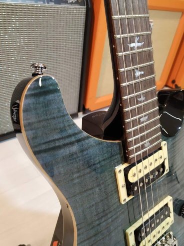 PRS SE Custom 24 Birds TR3WB WhaleBlue 2018