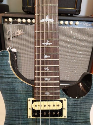 PRS SE Custom 24 Birds TR3WB WhaleBlue 2018