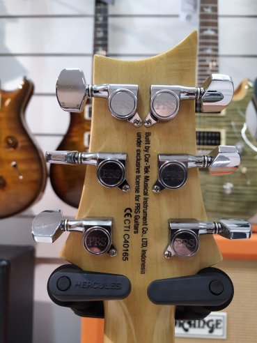 PRS SE Custom 24 Quilted Maple Neck Vintage Black Gold Burst