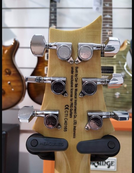 PRS SE Custom 24 Quilted Maple Neck Vintage Black Gold Burst