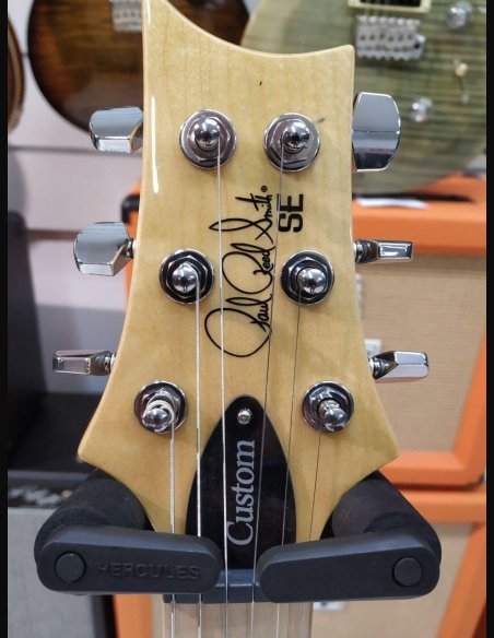 PRS SE Custom 24 Quilted Maple Neck Vintage Black Gold Burst