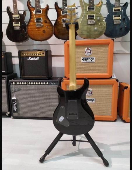 PRS SE Custom 24 Quilted Maple Neck Vintage Black Gold Burst