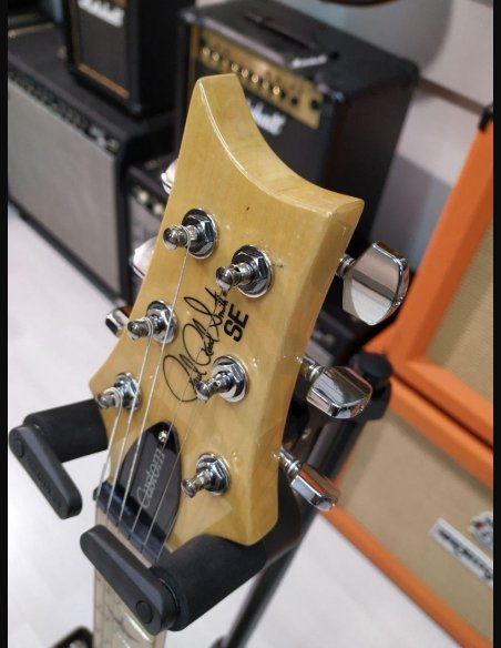 PRS SE Custom 24 Quilted Maple Neck Vintage Black Gold Burst