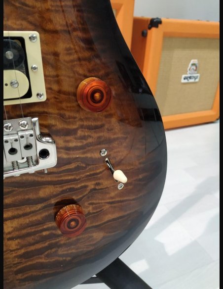 PRS SE Custom 24 Quilted Maple Neck Vintage Black Gold Burst