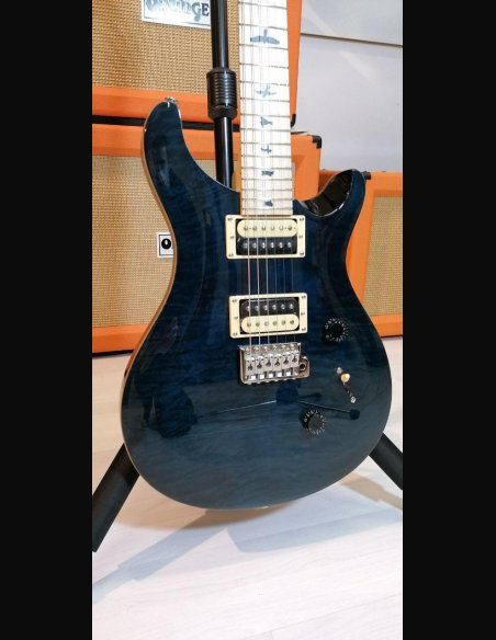 PRS SE Custom 24 Vintage Quilted Maple Neck Whale Blue