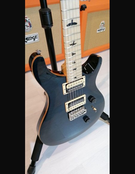 PRS SE Custom 24 Vintage Quilted Maple Neck Whale Blue