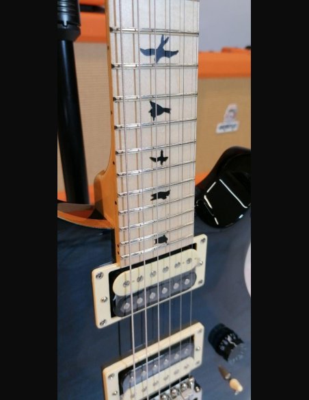 PRS SE Custom 24 Vintage Quilted Maple Neck Whale Blue