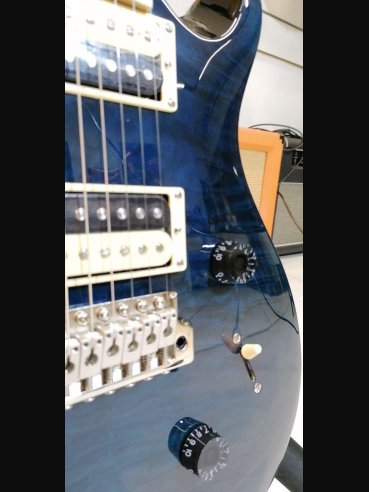 PRS SE Custom 24 Vintage Quilted Maple Neck Whale Blue