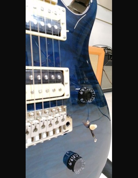 PRS SE Custom 24 Vintage Quilted Maple Neck Whale Blue