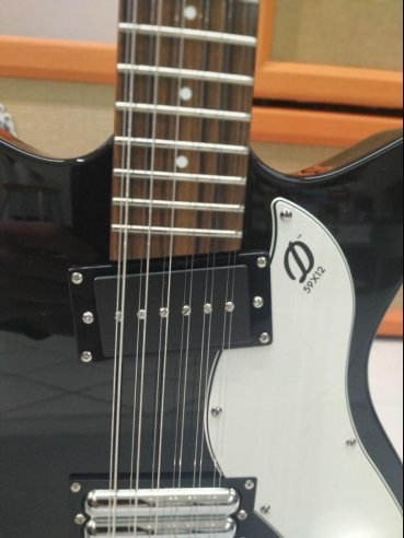 Danelectro 59 Vintage 12 Strings Black Chitarra Elettrica