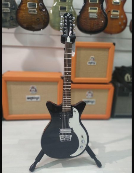 Danelectro 59 Vintage 12 Strings Black Chitarra Elettrica
